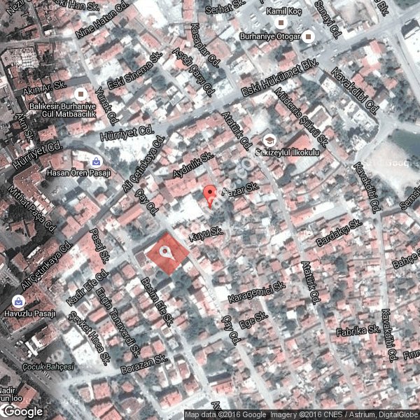 Kocacami Mahallesi Haritası, nerede Burhaniye Burhaniye