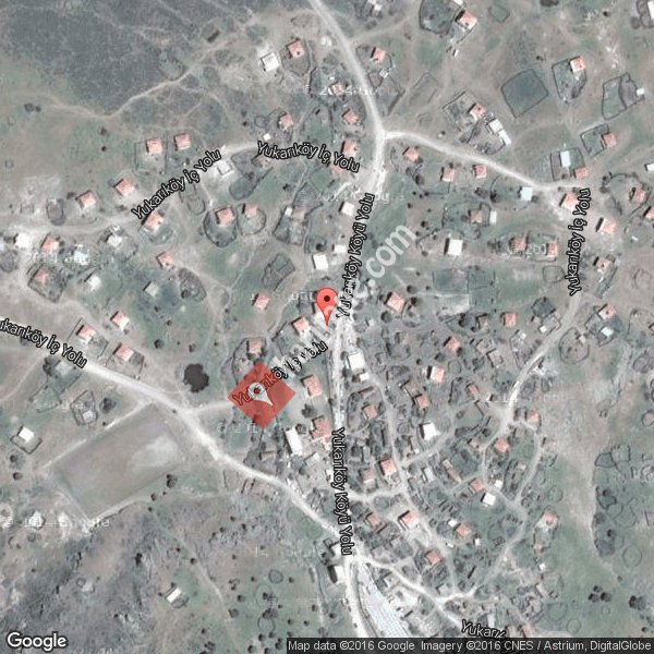 Yukarıköy Köyü Haritası, nerede Merkezköyler Ayvacık