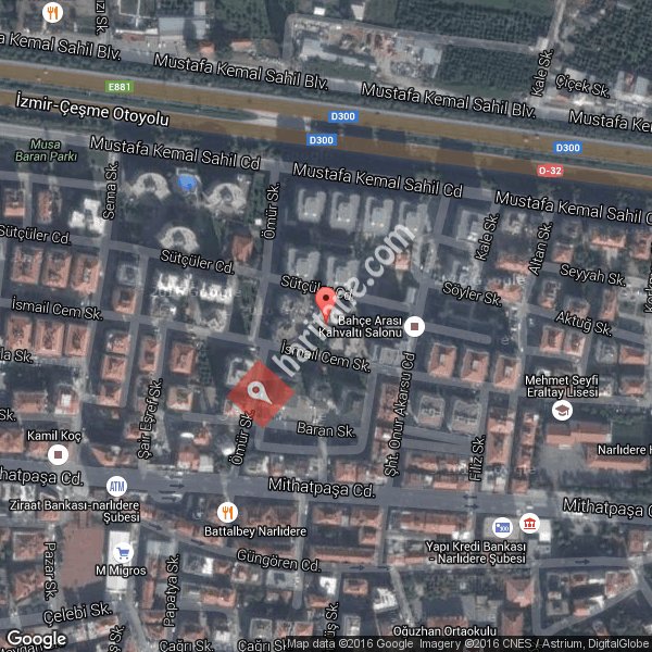 izmir narlıdere posta kodu