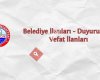Bulancak Belediyesi İlan Duyuru