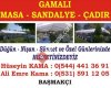 Kamalı Masa Sandalye Ve Çadır Kiralama