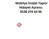 Mobilya İmalat