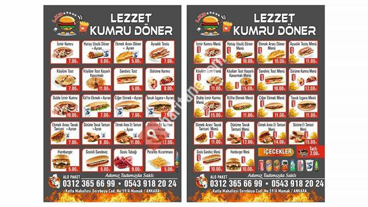 0312 365 66 99 Lezzet Kumru Döner
