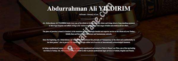 Advocate Abdurrahman Ali YILDIRIM