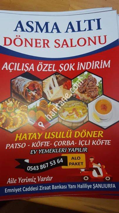 Asma Altı Döner Köfte Tost Patso İçli Köfte Salonu Emniyet Caddesi