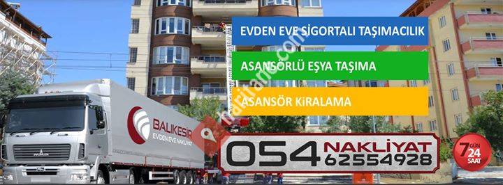 Balıkesir Asansörlü Evden Eve Nakliyat Taşımacılık