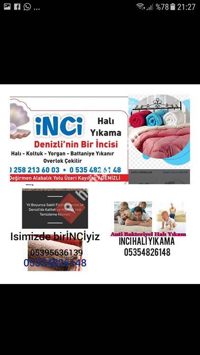 Denizli Inci Hali &koltuk Yikama 05354826148&05395636139
