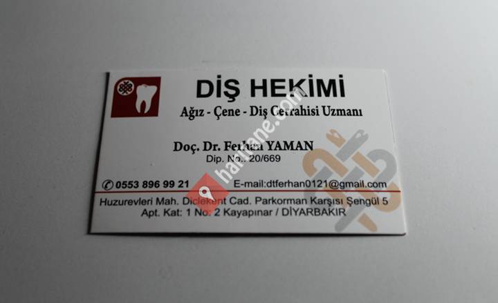Diyarbakır Diş Hekimi Doç. Dr. Ferhan Yaman