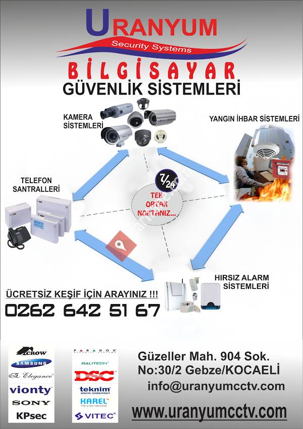Gebze Kamera ' URANYUM GÜVENLİK SİSTEMLERİ '