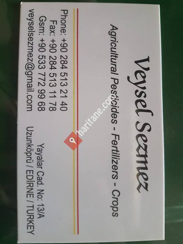 Gürol SEZMEZ Tarım İlaçları, Gübre ve Tohum