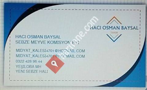 Hacı Osman Baysal Sebze Meyve Komisyon Evi