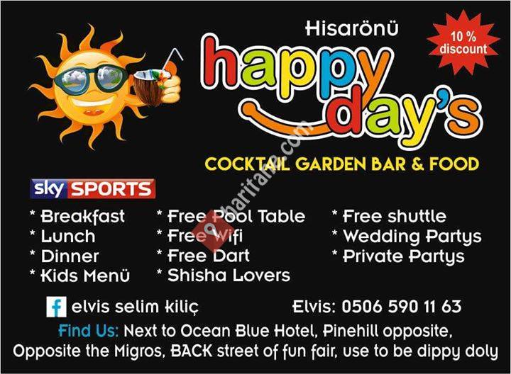 Happy Day's Cocktail Bar & Food Hisarönü