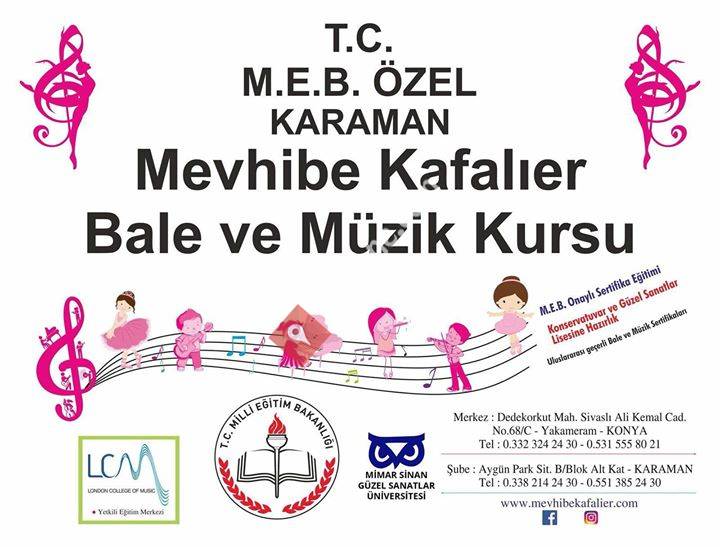 Karaman Özel Mevhibe Kafalıer Bale Ve Müzik Kursu