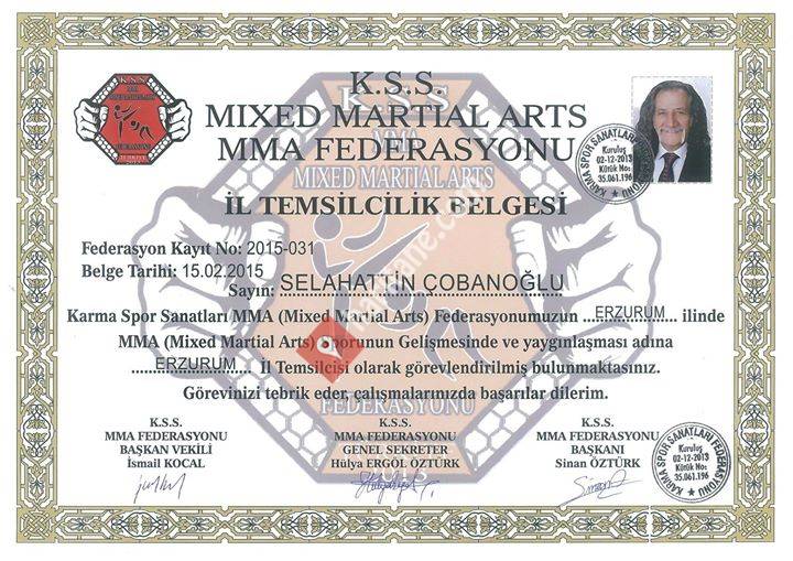 KSSF . MMA Mixed Sports Arts Federation _Erzurum İl Temsilciği