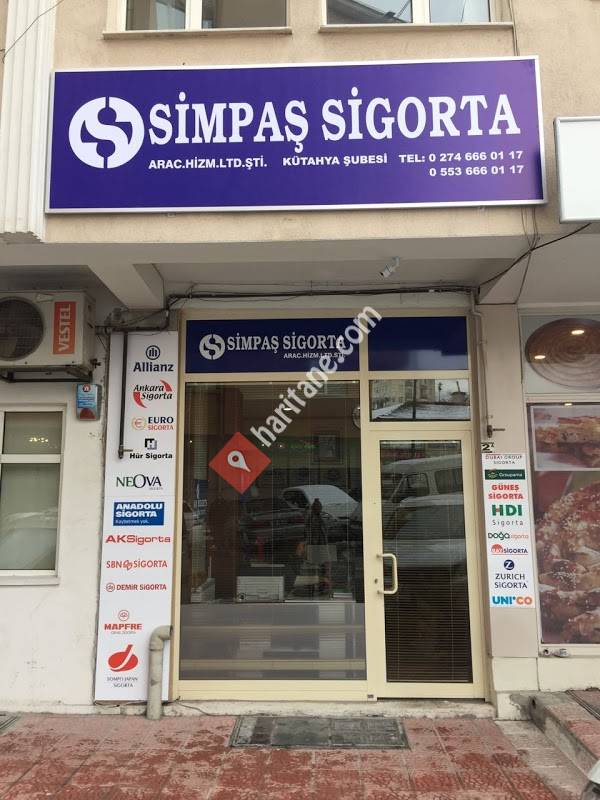 Kütaya Şubesi SİMPAŞ Sigorta Arac. Hizm. Ltd. Şti.