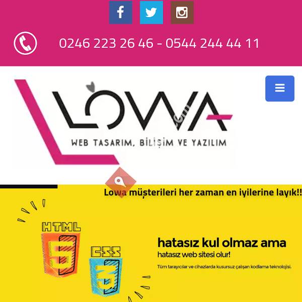 Lowa Bilişim ve Yazılım Teknolojileri. Ltd.Şti.