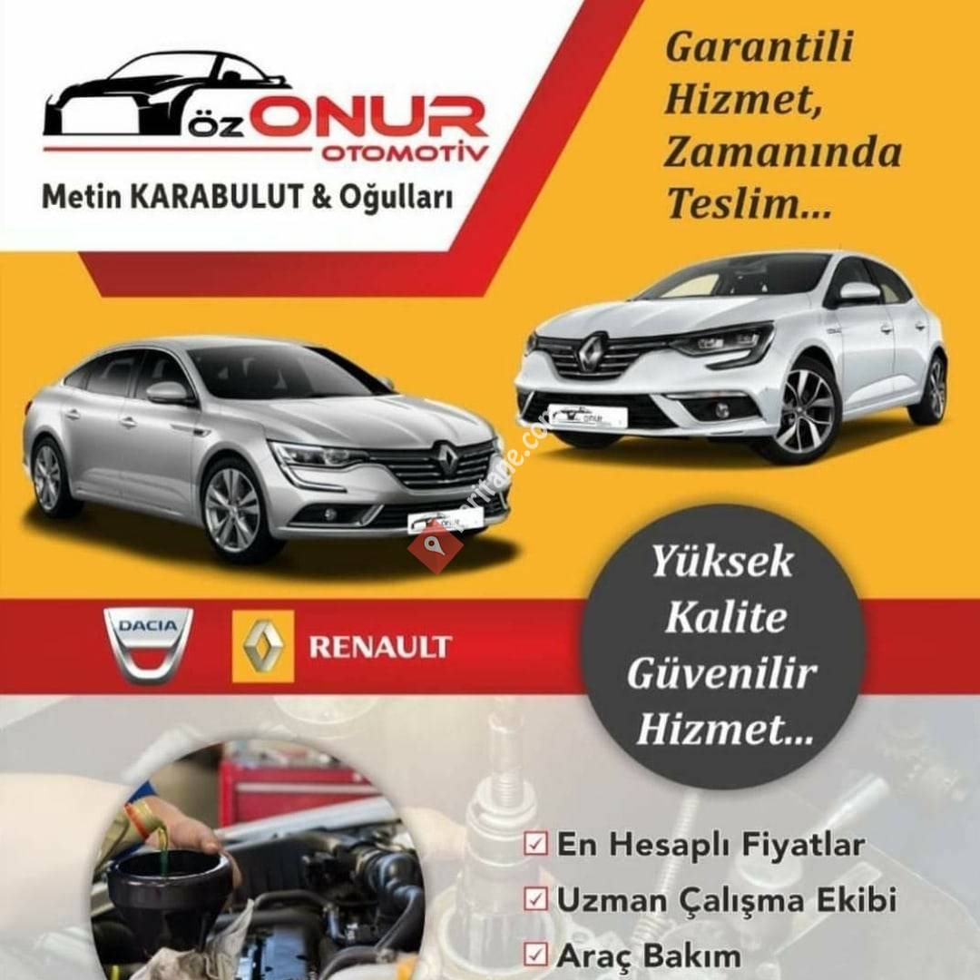ÖzOnur otomotiv Renault Dacia Özel Servis