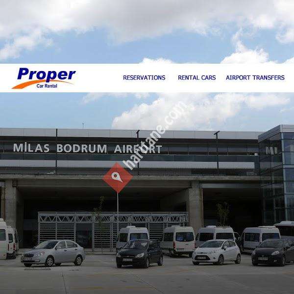 Proper Car Rental Milas Bodrum Airport