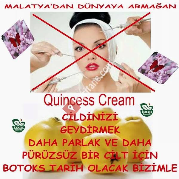 Quincess Cream-İZGE Kozmetik Ayva Çekirdekli Cilt Bakım ürünleri