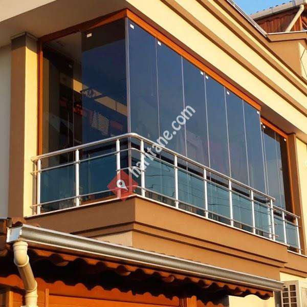 Rokoko Katlanır Cam Balkon Motorlu tente, Hareketli Küpeşte, Giyotin Sistemi