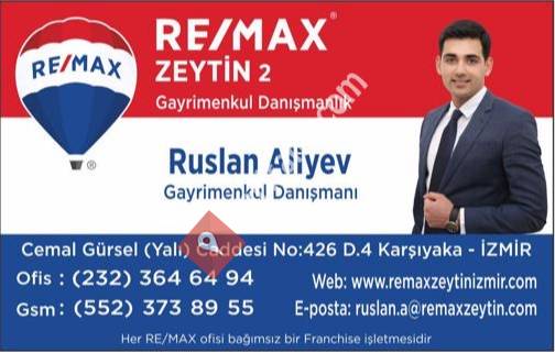 Ruslan Aliyev Gayrimenkul Danışmanı Remax Zeytin