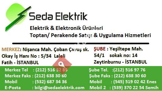Seda Elektrik Elektronik San. ve Tic. Ltd. Şti.