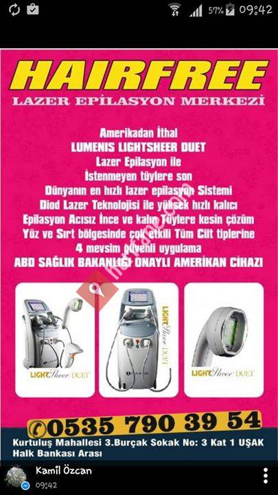 Usak Hairfree Lazer Epilasyon Merkezi