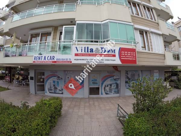Villa Dom Araç kiralama Rent a car Antalya