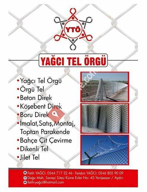 Yağcı tel örgü beton direk imalat satış montaj
