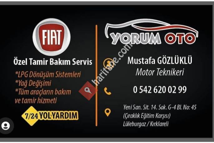 Yorum Oto özel servis